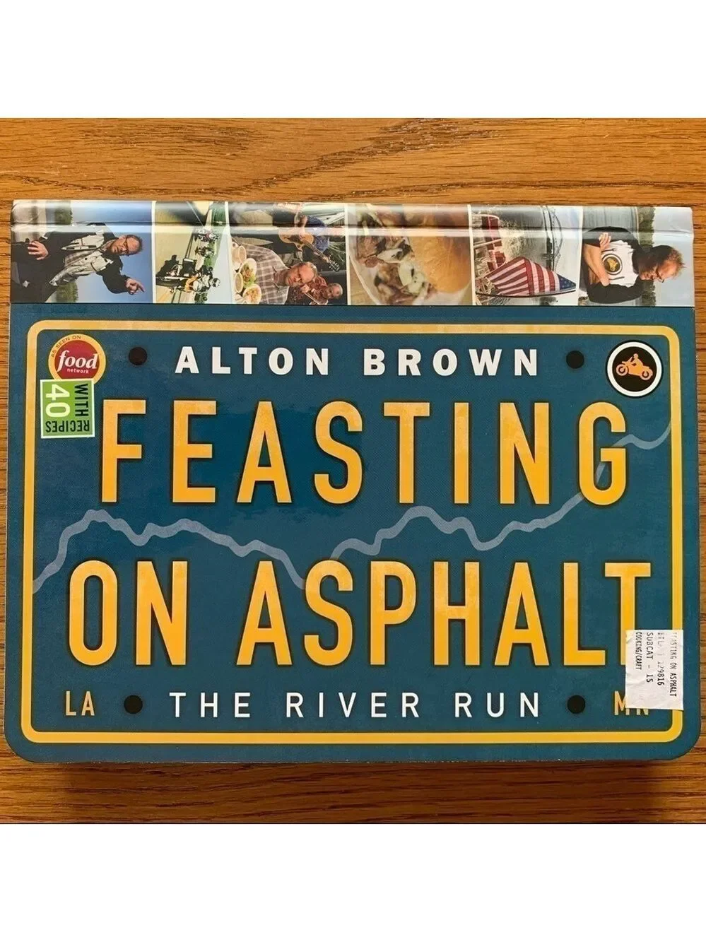 ALTON BROWN cookbook food network motorcycle travel recipes chef gift travel